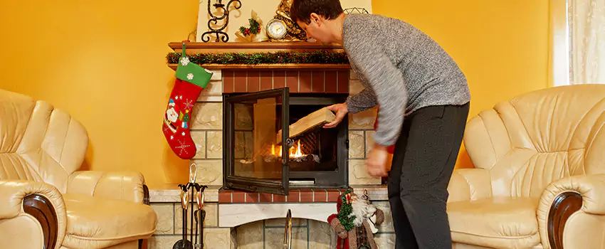Rusted Metal Fireplace Restoration in Kingsport, Tennessee